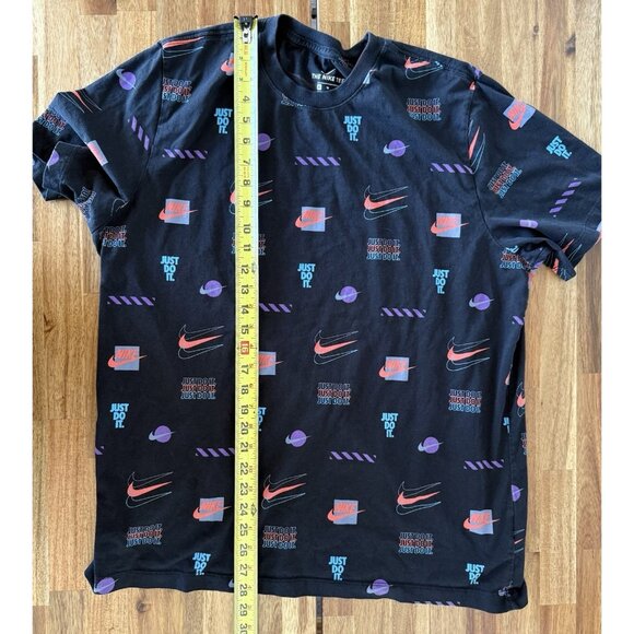 Nike Just Do It T-Shirt Size XL Black Athletic Sportswear Brand Logo Swoosh Mens - Picture 15 of 15